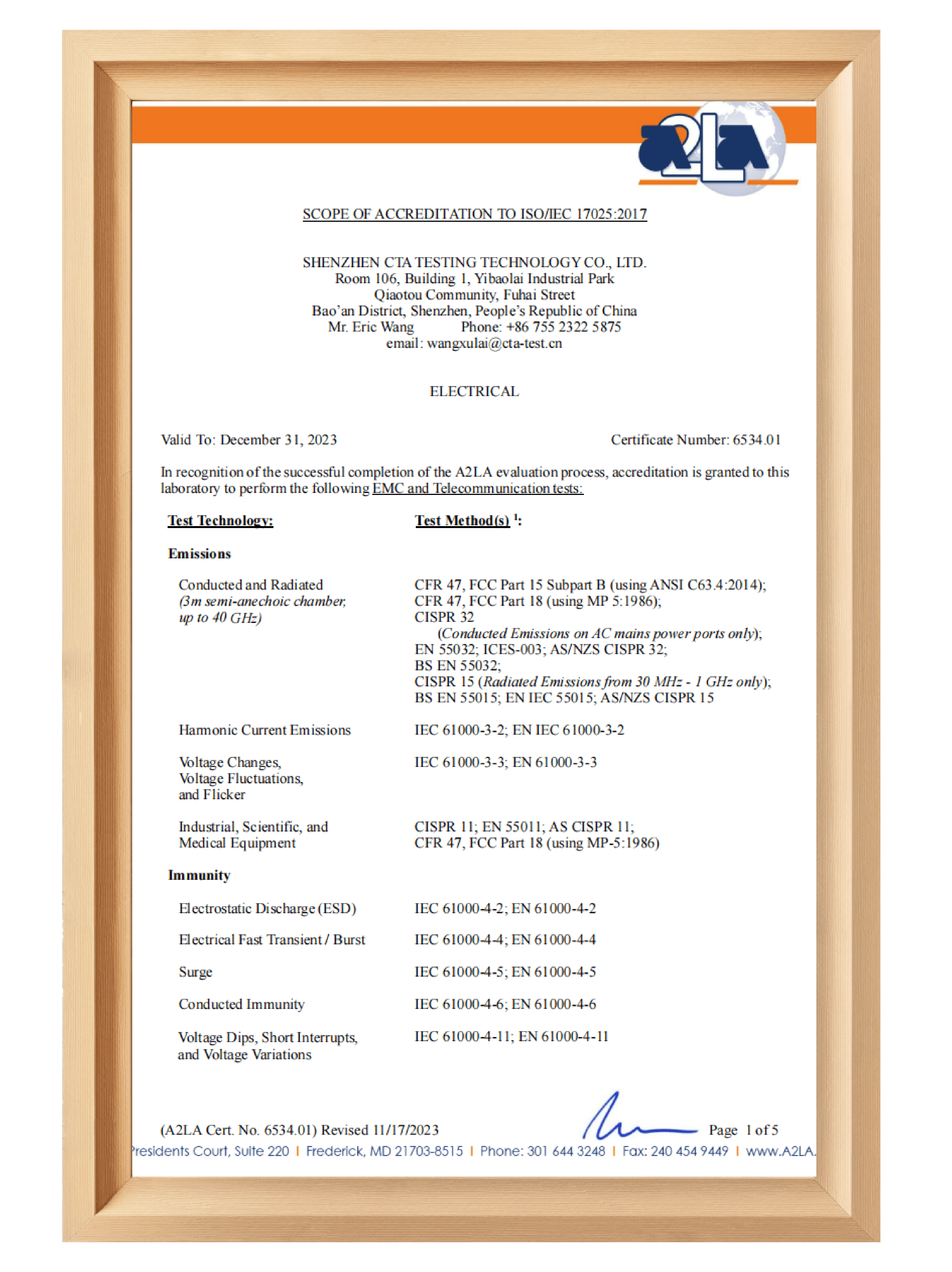 Certification 1